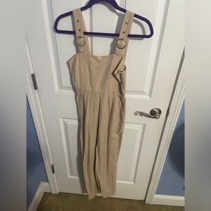 tan jumpsuit
